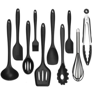 China Kitchen Cooking 10 Pieces Kitchen Utensils Silicone Food Grade Healthy Utensils for sale