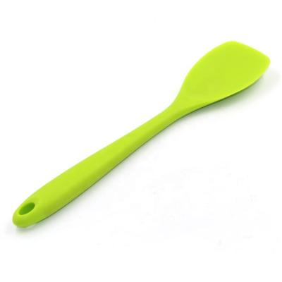 China New Fashion Design One Piece Silicone Chocolate Spoon Coconut Viable Baking Spoon Set for sale