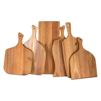 China New Design Sustainable Kitchen Wooden Serving Board Acacia Wood Cutting Board for sale