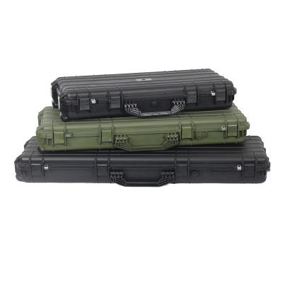 China Standard Style Riffle Gun Case Classic Top Quality Shockproof Gun Carrying Plastic Boxes Eco-friendly Waterproof Shockproof Dustproof Army Gun Carrying Boxes for sale