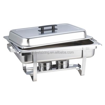 China New Frame Design Fashion Low Price Stainless Steel Fixed Chafing Plate (Unstackable) For Party Use for sale