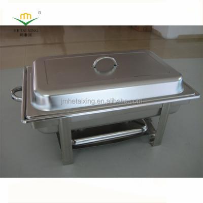 China Easily Cleaned Food Warmer In Professional Stainless Steel Rectangle Chafing Dish For Party / Event for sale