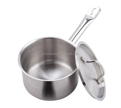 China Sustainable Commercial Kitchenware Encapsulated Bottom Feeding Stew Pot With Long Handle For Food Equipment (High Body) for sale