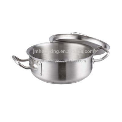 China Sustainable restaurant and hotel use pots and pans with induction bottom for cooking for sale