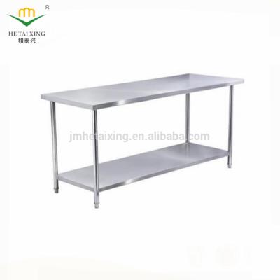 China Any Hotel Customized Table Made Of Stainless Steel Food Prep Works With Under Shelf (Detachable) for sale