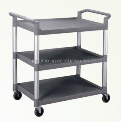 China Large Size Plastic Hotel Dining Cart For Hotel And Restaurant Food Service for sale