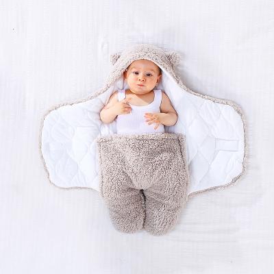 China Winter Breathable Unisex Thick Sack Newborn Baby Blanket Sleep Wraps Lamb Fleece Baby Sleeping Bags (Old) for sale