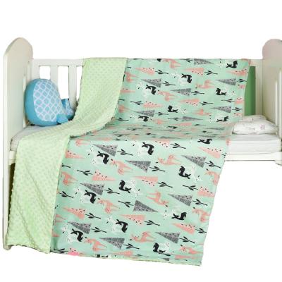 China PORTABLE Custom Multi-Color Super Comfort Baby Blanket Cartoon Cotton Washable Baby Blanket for sale