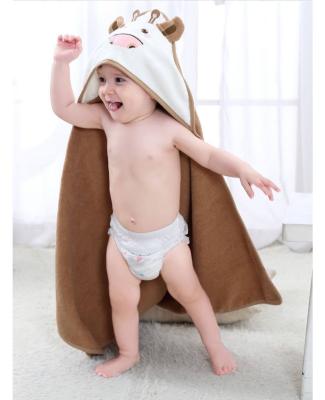 China Fall And Winter Children's Bathrobe Children's Hypoallergenic Hooded Animal Bath Towel for sale