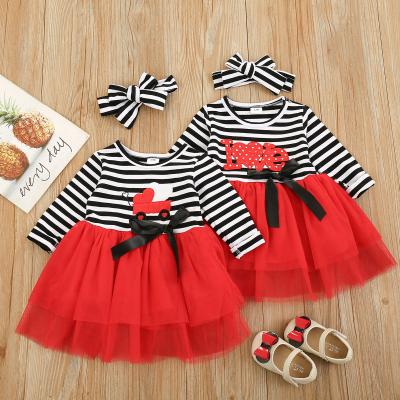 China Wholesale Christmas Knitted Girls Clothes Full Anti-wrinkle Baby Dress Clothes For Kids Girls 0-3Y for sale