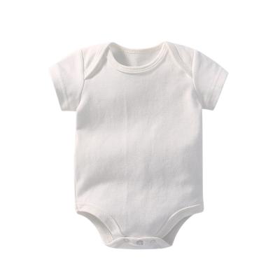 China 100% Comfortable Baby Sleeeves Waist Support Logo Cotton Short Custom Material Label Rompers for sale