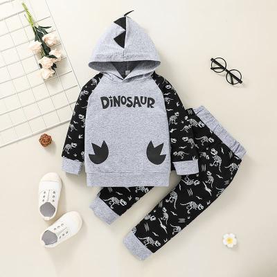 China Amazon dinosaur design baby boy clothes set1-6Years autumn winter smart casual kids clothes kids baby boy wear set for sale