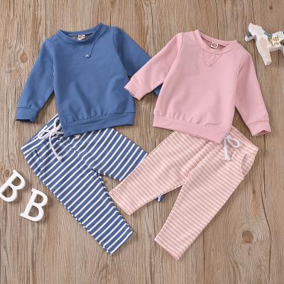 China New Autumn Casual Long Sleeve Boys Sweater Children Pajamas Cotton Baby Winter Clothes Set Full Clothes For Children for sale