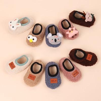 China Warm Thick Grip Baby Lambskin Floor Toddler Girls Unisex Breathable Boys Anti Slip Anti Knock Baby Socks (Old) for sale