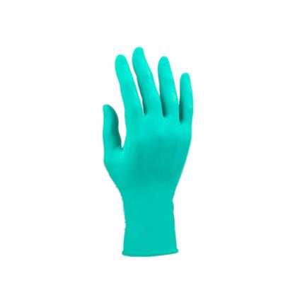 China Hot Sale Thickened High Elastic Green Powder Free Protective Cleaning PVC Gloves Household Food Synthetic Nitrile Protective Work Gloves for sale