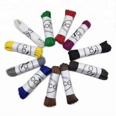 China Round Multicolor Round Wax Lace For Mens Leather Shoe Laces for sale