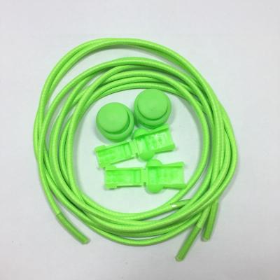 China Round Free Samples Non Tie Elastic Lock Plastic Laces Supplier for sale