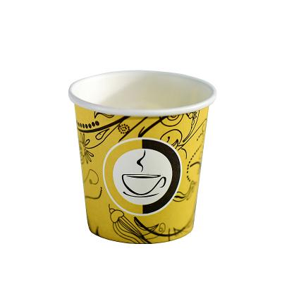 China Household Products 6oz/7oz/8oz/10oz Disposable Coffee Custom Printed Paper Cup With Lid - Disposable Paper Cup, Logo Printed Disposable Paper Coffee for sale