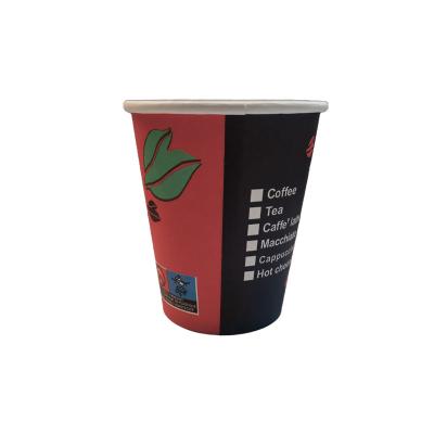 China 8oz 12oz 16oz Disposable Custom Wallpaper Coffee Cups Logo Paper Cup Disposable Double With Lids for sale