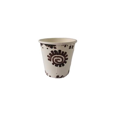 China 4oz/7oz/9oz Disposable Disposable Paper Cups Customized Coffee Hot Paper Cup With Handle And Lids for sale