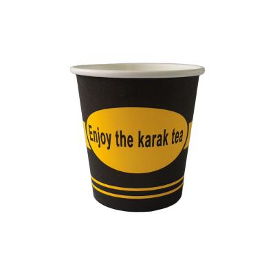 China 6oz 8oz 12oz 16oz Disposable Disposable Paper Single Wall Coffee Cup With PP PS Lids for sale