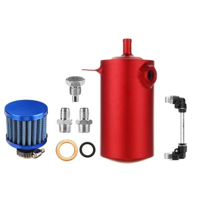 China Universal Car 0.5L Oil Hook Aluminum Reservoir Can Reservoir Breather Air Filter for sale