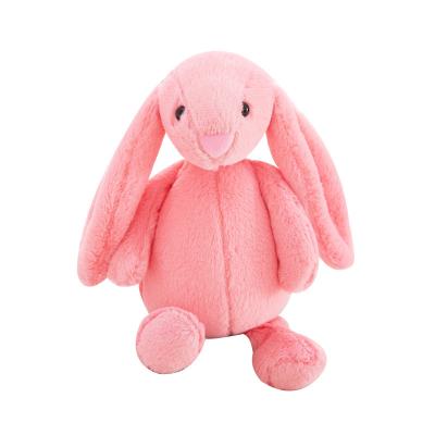 China Cheap Colorful Super Soft Decoration 28-30cm Plush Rabbit Fur Foil Print Soft Toys PV For Claw Machine for sale