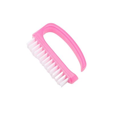 China NAIL 2021 New Arrival Disposable Plastic Handle Nail Cleaning Brush for sale