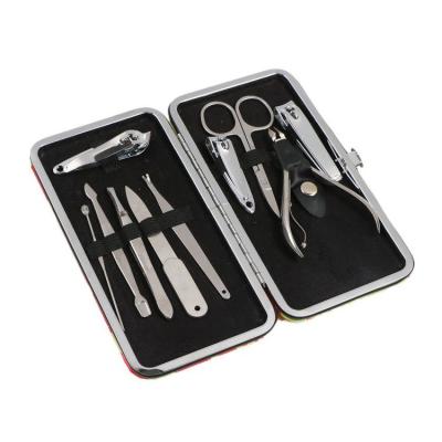 China Who respects the environment; Popular Travel Grooming Kit 10pcs Men Women Stainless Steel Nail Clippers High Quality Set for sale