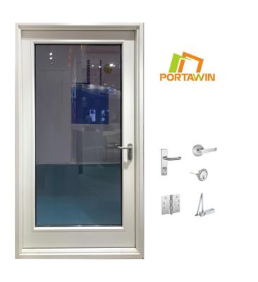 China Fire Protection PORTAWIN Steel Flush Door With A Glass Steel Large Fire Rated Door With A Vision Panel for sale