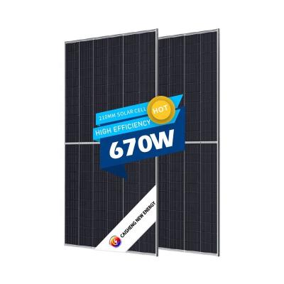 China Super Quality Monocrystalline Half Cells 660W 670W 680W Solar Panels PV Panels Solar Power Photovoltaic Panel 210mmx210mm for sale