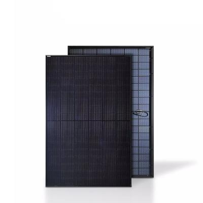 China Good Price 400W Mono All Black Solar Panels Modules For Solar Power System 166mmx166mm for sale