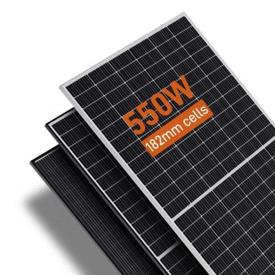 China Good Quality Wholesale Price 550W Mono Half Cut Solar Panels For Solar Power System 182mmx182mm for sale