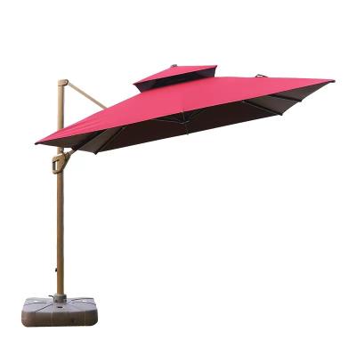 China Contemporary the new! Roman Umbrella Sun Shelter Beach Umbrella Garden Canopy Double Cantilever Parasol 3x3m Parasol Umbrellas for sale