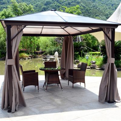 China Modern garden yard camping gazebo with curtain sunproof gazebo for sale