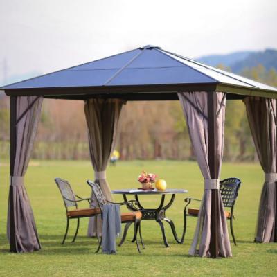 China Modern Leisure Yard Garden Patiocamping Gazebo With Curtain Sunproof Gazebo for sale