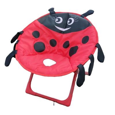 China Modern Outdoor Lightweight Folding Baby Chair Leisure Garden Camping Cartoon Kid Moon Chair for sale