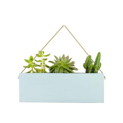 China Hot Selling Home Decoration Wall Hanging Wooden Shelf Hanging Planter for Indoor Wood Hanging Decoration for sale