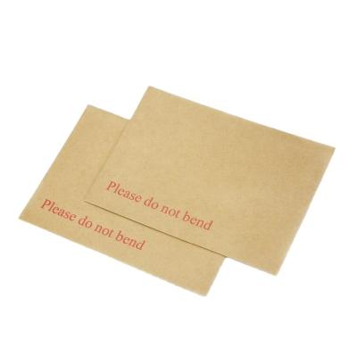 China C4 pocket or wallet or window board hard envelopes print please do not bend with gray hard board back for sale