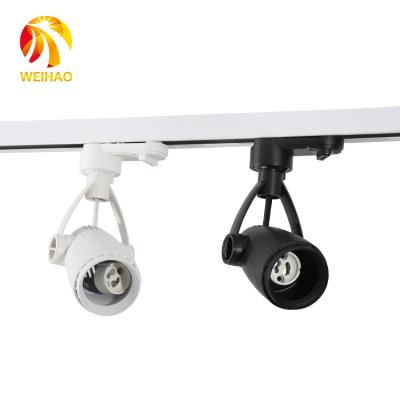 China 220v modern commercial adjustable aluminum alloy 3w 5w 7w 10w black white ceiling mounted led track light fixtures for sale