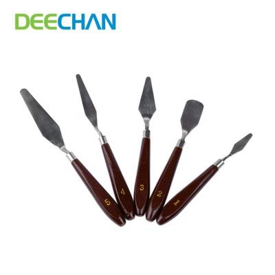 China Wholesale Art Craft Wooden Handle Artist Palette Knife for sale