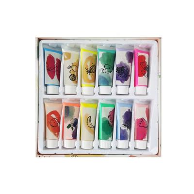 China Wholesale 12 Colors 21ml Soft Tube Packing Kids Scented Craft Acrylic Paint Set for sale