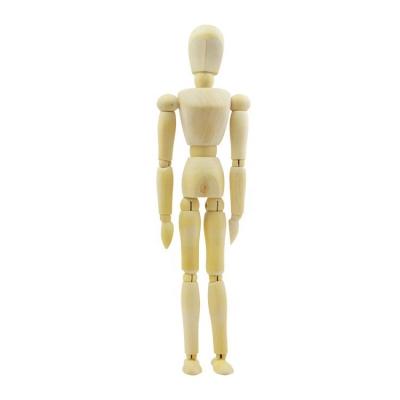 China High Quality Gallery Use 12 inch Artist Sketch Painting Wood Manikin for sale