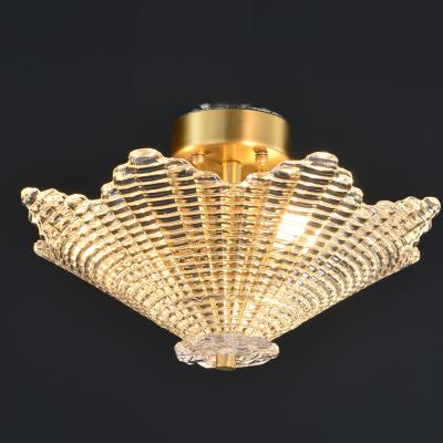 China Hotel Luxury Creative Simple Chandelier Rings Elegant Minimalist Dining Glass Lighting Retro Lights Cafe Interior Corridor Lamps for sale