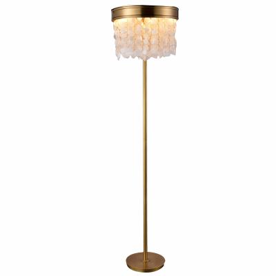 China 2020 Modern Fashion Living Room Floor Lamps Copper Designer Creative Stand Lights Torchiere Crystal Vintage Modern Luxury Lighting for sale