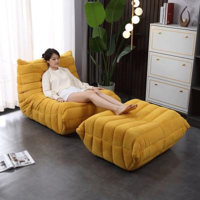 China High Quality Modular Leisure Armchair Fireside Sofa Chair With Foot Stools Fabric Lounge Chairs for sale