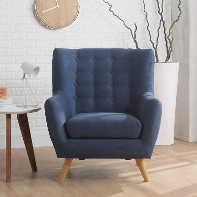 China Other Luxury Modern Wood Legs Sofa Single Seater Accent Chair For Living Room for sale