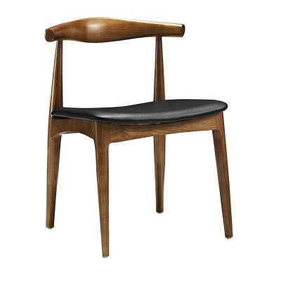 China Wholesale Tracy Dining Side Chair Cooling Mid Century Slightly Curved Back Wooden Chair Commercial Restaurant Dining Chairs for sale