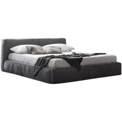 China Italian Style Storage Bed Tufted Modern Standard Upholstered Beds Low Profile Soft Platform Beds Standard King Size for sale