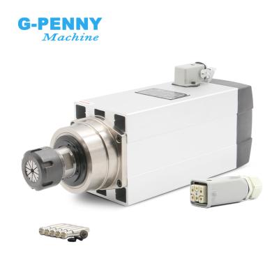 China 4.5KW ER32 220v/380v air cooled spindle milling motor without flange used for CNC milling machine for sale